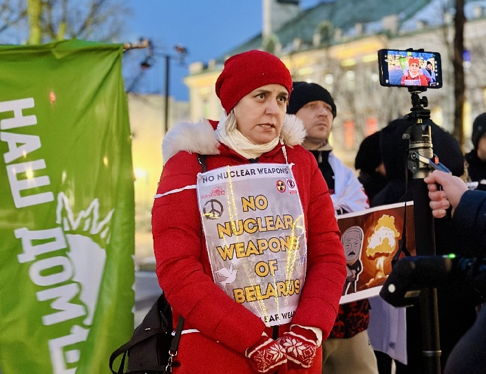 “Our House” in Vilnius Marks Fourth Anniversary of the 2022 Belarusian Referendum with Anti-Nuclear Protest